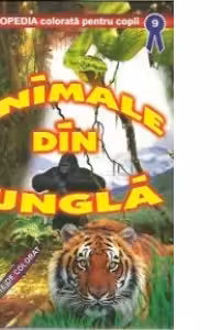 Animale din jungla - Carte de colorat