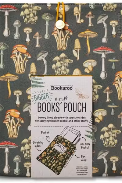 Bookaroo Books & Stuff Pouch Botanical Musroom