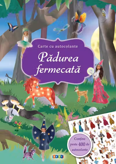 Padurea fermecata. Carte cu autocolante