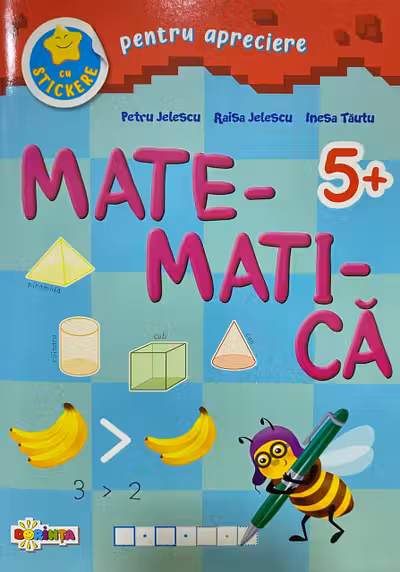 Matematica 5+ cu stickere pentru apreciere