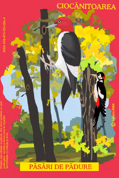 Planșe: Păsări din fauna României care trăiesc în pădure
