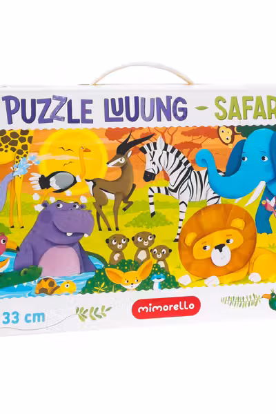 Joc educativ - Puzzle Lung Mimorello - Safari