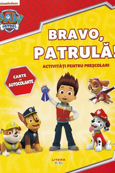 PAW Patrol. BRAVO PATRULA! Carte cu autocolante