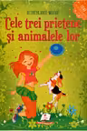 Cele trei prietene si animalele lor. Autocolante mozaic