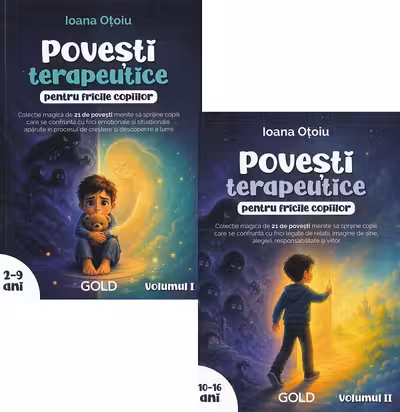 Pachet 2 volume: Povești terapeutice pentru fricile copiilor