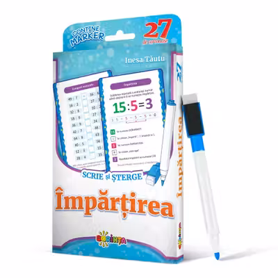 27 de cartonase. Scrie si sterge. Impartirea