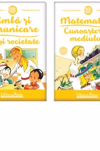 Set doua carti A4, grupa mica 3-4 ani: Matematica. Cunoasterea mediului; Limba si comunicare. Om si societate