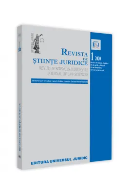 Revista de stiinte juridice nr. 1-2020