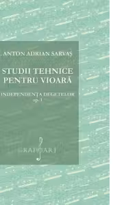 Studii tehnice pentru vioara. Studii pregatitoare pentru duble coarde, opus 1
