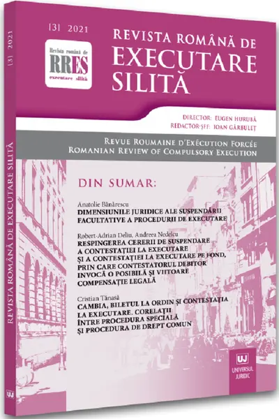 Revista română de executare silită Nr.3/2021