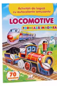 Locomotive - Formeaza imaginea + 70 autocolante