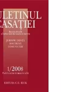 Buletinul Casatiei, Nr. 1/2008