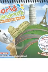 World Landmark. Magic Water Book. Carte de colorat cu apa