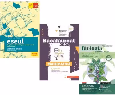 Pachet Bacalaureat 2026. Eseul. Pregatire individuala pentru proba scrisa, Matematica M_Mate-Info si Biologia pe intelesul tuturor clasele 9-10 - Liliana Paicu, Gheorghe Iurea, Maria Ioana Cazan