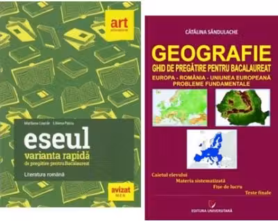 Pachet Bacalaureat Limba si literatura romana Eseul si Geografie Probleme fundamentale - Liliana Paicu, Catalina Sandulache