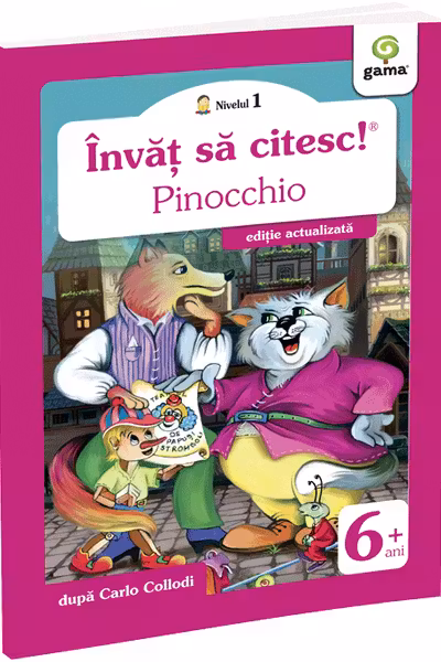 Învăț să citesc! Nivelul 1 Pinocchio