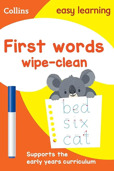 Collins Easy Learning: First Words Wipe-Clean Activity Book (Ages 3-5)