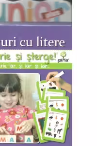 Scrie si sterge. Jocuri cu litere 5 ani +