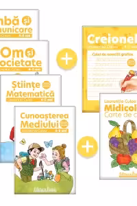 Pachet educational 4-5 ani, L. Culea (Set domenii + Carte de colorat + Creionel)