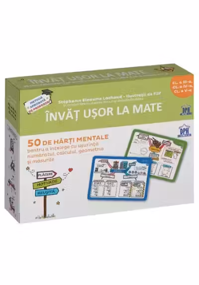 Invat usor la mate. 50 de harti mentale, volumul 2. Clasele 3-5