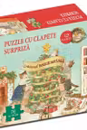 Craciunul familiei Motanila. Carte + puzzle cu clapete surpriza (76 de piese, 12 clapete)