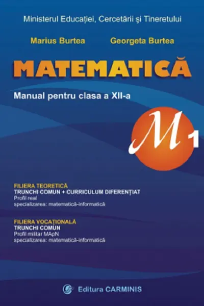 Matematică - Clasa 12 M1 - Manual
