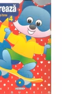 Coloreaza cu numere, litere si forme nr. 4 (3-5 ani)