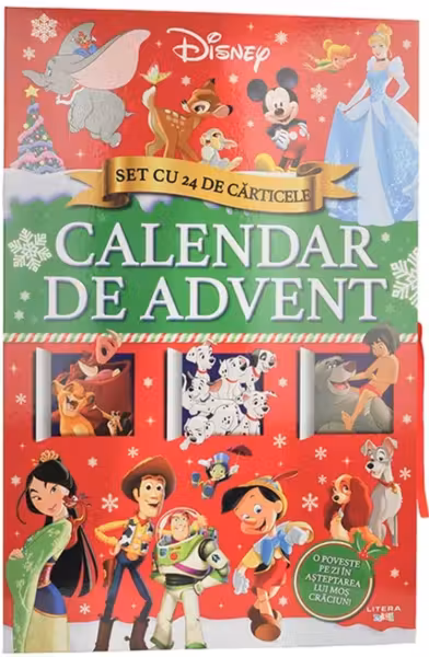 DISNEY. CALENDAR DE ADVENT. Set cu 24 de carticele. O poveste pe zi in asteptarea lui Mos Craciun