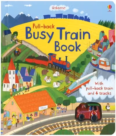 Pull-Back Busy Train Book