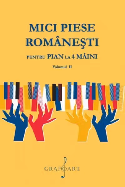 Mici piese românești pentru pian la 4 mâini Vol.2