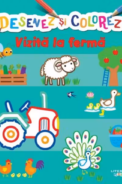 DESENEZ SI COLOREZ. VIZITA LA FERMA