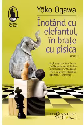 Inotand cu elefantul, in brate cu pisica
