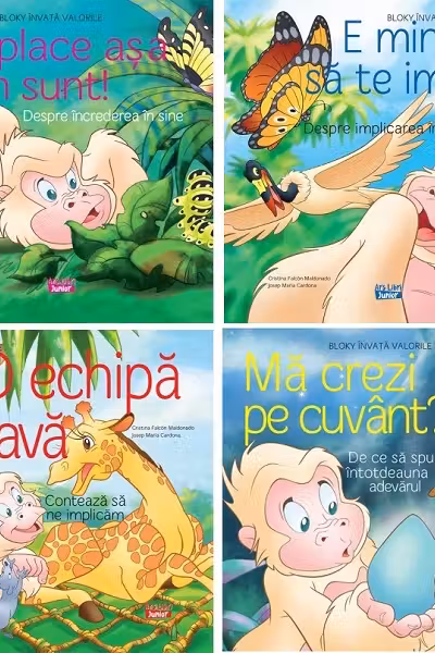Pachet 4 cărți: Bloky învață valorile
