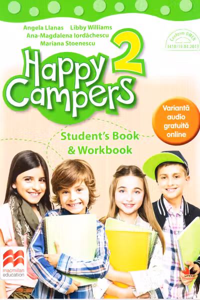 Happy campers Student book workbook clasa a 2-a