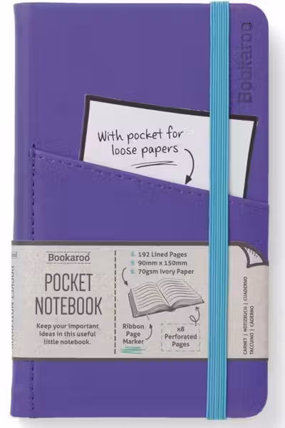 Bookaroo Pocket A6 Notebook Purple