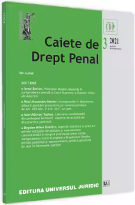 Caiete de drept penal nr. 3/2021