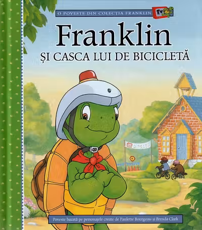 Franklin si casca lui de bicicleta