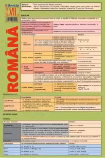 Planșa Limba română - Clasa 7