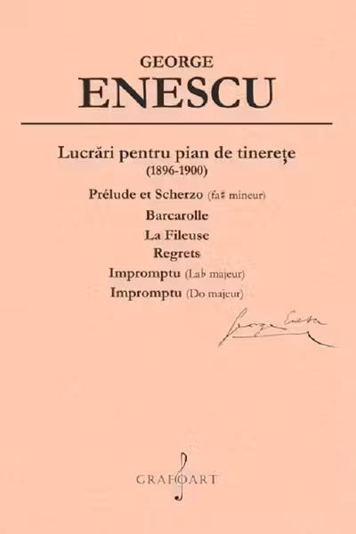 Lucrări pentru pian de tinerețe (1896-1900)
