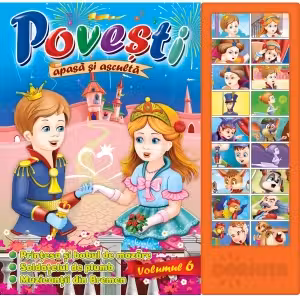 Carte cu sunete. Povesti vol. 6 (Bobul de mazare)