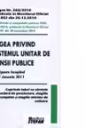 Legea privind sistemul unitar de pensii publice. In vigoare incepand cu 1 ianuarie 2011