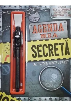 Activitati pentru baieti. Agenda mea secreta fara cheie