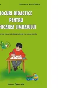 Jocuri didactice pentru educarea limbajului - caiet de munca independenta cu autocolante 5-6/7 ani