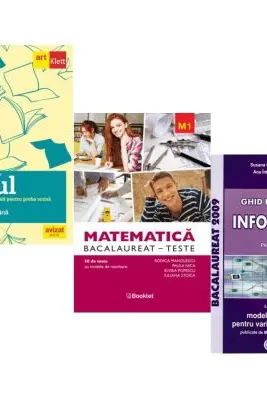 Pachet Bacalaureat 2026. Eseul. Pregatire individuala pentru proba scrisa, Matematica M1. Teste si Informatica. Clasele 11-12 intensiv Pascal C/C++ - Liliana Paicu, Rodica Manolescu, Susana Galatean