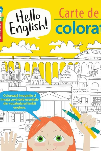 Hello English! Carte de colorat