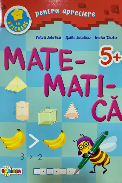 Matematica 5+ cu stickere pentru apreciere