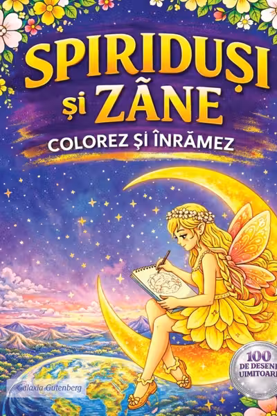 Spiridusi si zane - Colorez si inramez