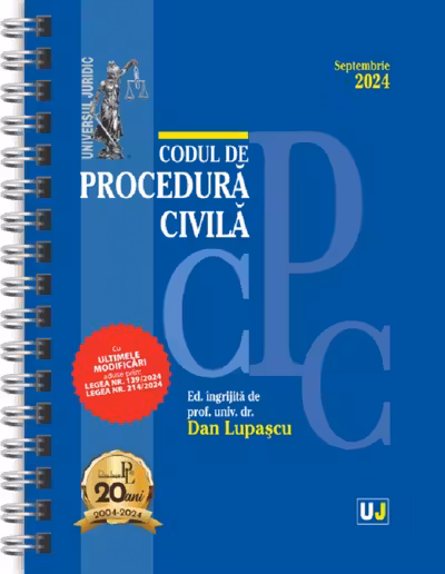 Codul de procedura civila Septembrie 2024 Ed. Spiralata