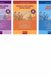 Set Admitere la Academia de Politie (3 carti): 1. Gramatica limbii romane pentru examene. Editia 2022 (set 2 volume); 2. Limba engleza pentru examene. Grile tematice explicate si comentate