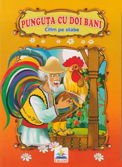 Carte carton Citim pe silabe Punguta cu doi bani